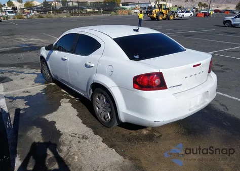 2012 Dodge Avenger Se z USA, uszkodzony, nr VIN 1C3CDZAB9CN311248